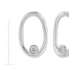 Silpada 'On The Edge' Sterling Silver White Cubic Zirconia Drop Earrings - 4 of 4