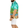 LA LEELA Mens Hawaiian Shirts Short Sleeve Button Down Shirt Men's Casual Shirts Holiday Tropical Beach Summer Shirts for Men Funny - 2 of 4