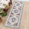 Washable Floral Medallion Living Room Rugs, Retro Accent Soft Bedroom Carpet, Non Slip Large Dining Room Rugs for Home Office - 2 of 4