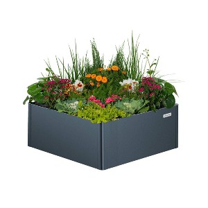 Vego Garden Tall Modern Rectangular Raised Metal Outdoor Planter Box - 1 of 4