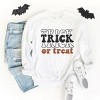 Simply Sage Market Women's Graphic Sweatshirt Trick Or Treat Colorful Stacked - 2 of 4