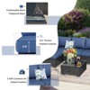Rbied 7-Piece Wicker Outdoor Sofa Sectional Set Conversation Sets with Cushions and Footstool - 4 of 4