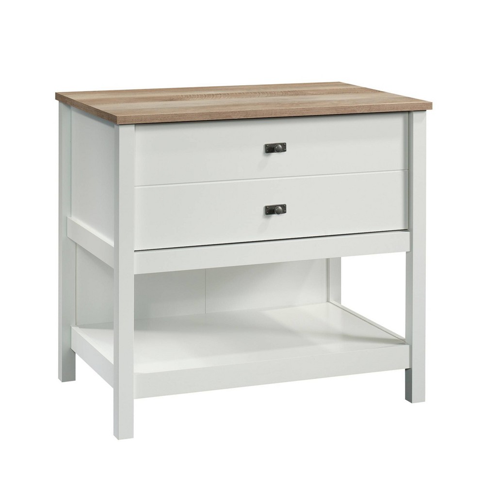 Photos - File Folder / Lever Arch File Sauder Cottage Road Lateral File Cabinet with Wood Accents and Drawer Soft White 