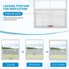 2pcs Shed Windows, Flush Mount Window with Tempered Glass and Fiberglass Screen, Small Window with Screws for Shed, Chicken Coop, Playhouse - 4 of 4