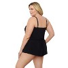 Aqua Green, Women's Vneck Blouson Romper - 2 of 3