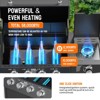 ROVSUN 4 Burner Propane Gas Grill with Side Burner, BBQ Grills with Enameled Cast Iron Grates & Cabinet for Outdoor Garden Patio Backyard Barbecue - 2 of 4