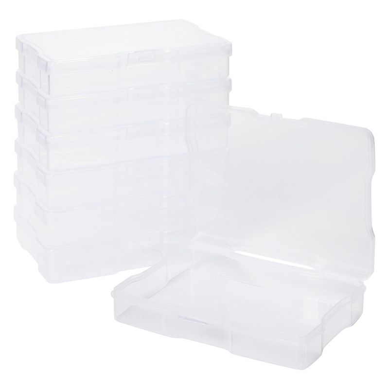 Bright Creations 24 Pcs Photo Storage Boxes for 4x6 Pictures with 40 Blank Labels, Clear Cases & Containers, 3 of 8