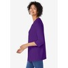 Woman Within Perfect Three-Quarter Sleeve V-Neck Tunic - 4 of 4