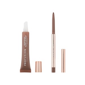 Profusion Cosmetics Lip Treat Duo Soft Matte Creamy Lip Liner (0.01 oz) & Nourishing Glowy Lip Balm ( 0.34 fl oz) - 1 of 4