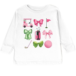 The Juniper Shop Golf Icons Coquette Youth Long Sleeve Tee - 1 of 3