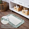 April & Olive Annie Buffalo Green Check Bathmat 20x30 VHC Brands - 2 of 3