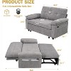 Vipbear hree-in-one convertible sofa bed, pull-out sofa with adjustable backrest, side pockets, apartment, tool-free assembly - 2 of 4