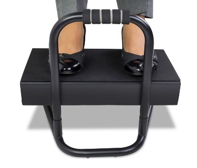 Mount-It! Black Adjustable Foot Rest with Padded Surface