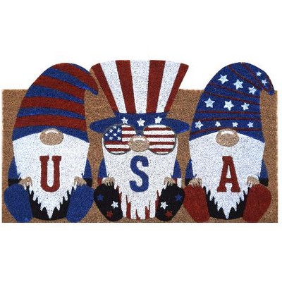 Briarwood Lane Coir Doormat 30x18 Patriotic Gnome Coir Doormat