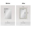 Amanti Art Mirror Makeover Bathroom Mirror Frame Border Kit - Fully Assembled Peel and Stick Frame - Mirror NOT Included - Parlor Trim - 4 of 4