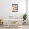 Stupell Industries Floral Portrait of Girl Black Framed Giclee Art - 2 of 4