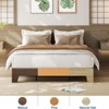 Natural Wood Platform Bed Frame with Strong Slats, Minimalist Design, No Box Spring Needed, Easy Assembly - 4 of 4