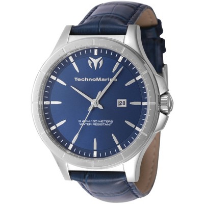 Technomarine TM-822012 Men's MoonSun Blue Leather Strap Watch