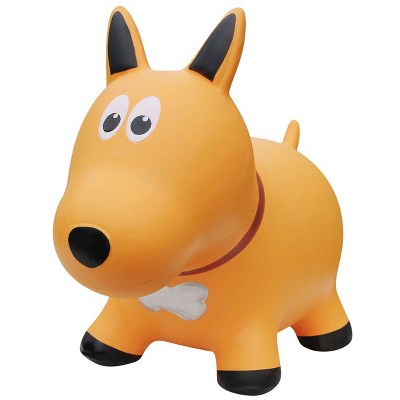 Farm Hoppers Inflatable Bouncing Yellow Dog