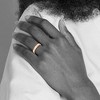 Black Bow Jewelry 4mm 14K Rose, White, or Yellow Gold Lightweight Flat Standard Fit Band - 2 of 3