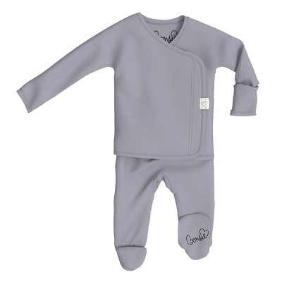 Bonsie Skin to Skin Babywear - Footie - Fog