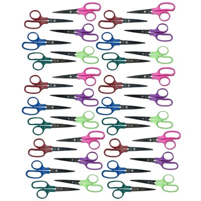 Charles Leonard Children's 5 Scissors, Blunt Tip, Assorted Colors