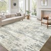 Indoor Washable Area Rugs Soft Low Pile Non Slip Floor Mat Thin Modern Abstract Printed Floor Carpet for Living Room Bedroom - 2 of 4