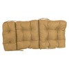Blazing Needles, 20-inch by 42-inch Spun Polyester Solid Outdoor Tufted Chair Cushion - 2 of 2