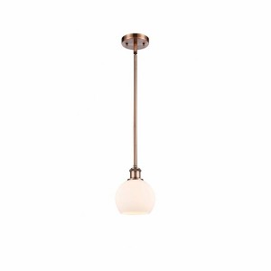 Athens - 1 Light Mini Pendant In Industrial Style-7.88 Inches Tall and 6 Inches Wide - 1 of 1