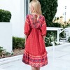 Anna-Kaci Women's Mixed Print Asymmetrical Hem Dress - 4 of 4