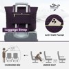 Laptop Bag for Women, Stylish Diamond Quilted Work Tote with Clutch Purse, 15 inch Purple Tote - 3 of 4