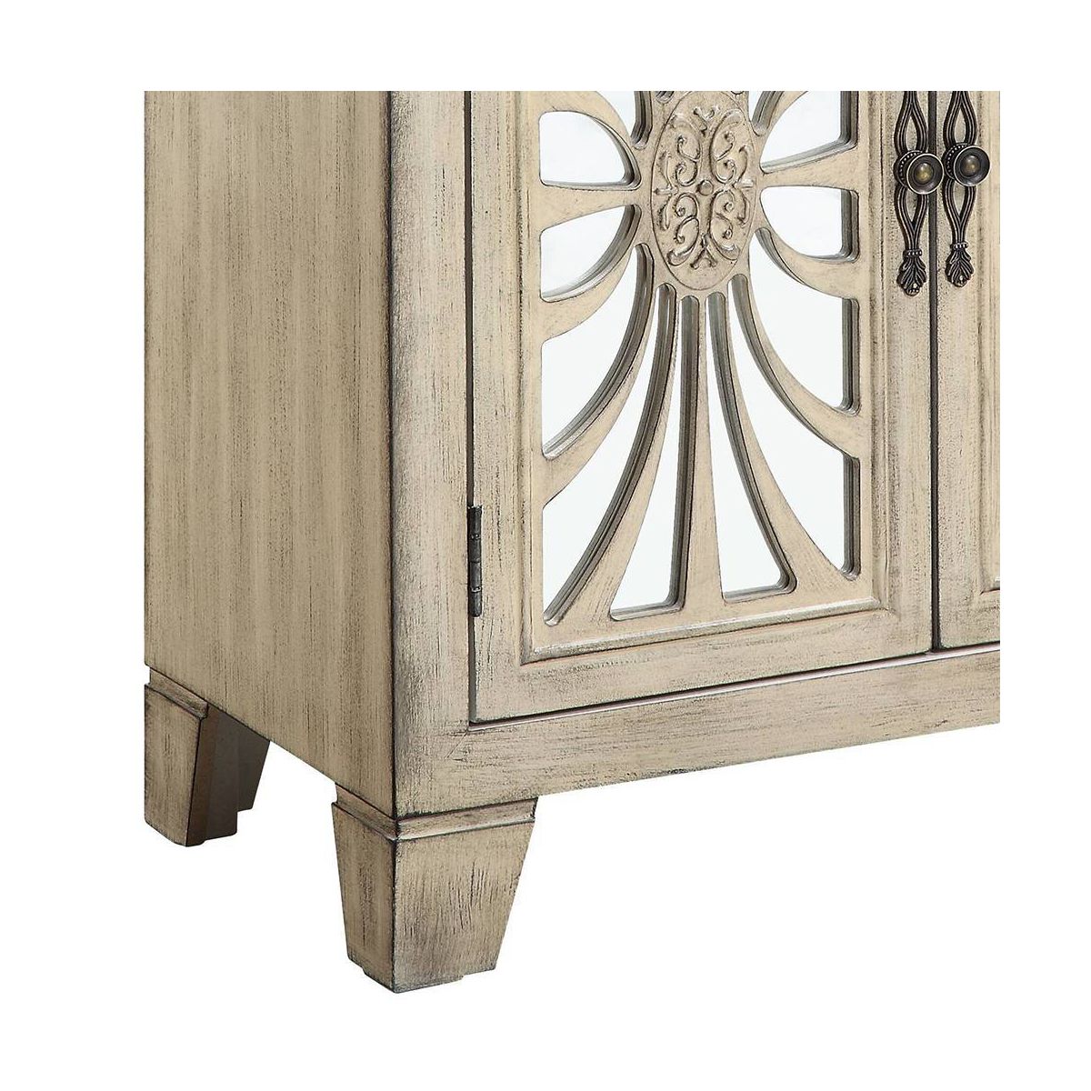 Acme Furniture Nalani Decorative Storage Cabinet Antique White Finish - thumbnail 5