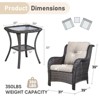 Gymojoy Outdoor Patio Chair with Table High Back Club Chair - 2 of 4