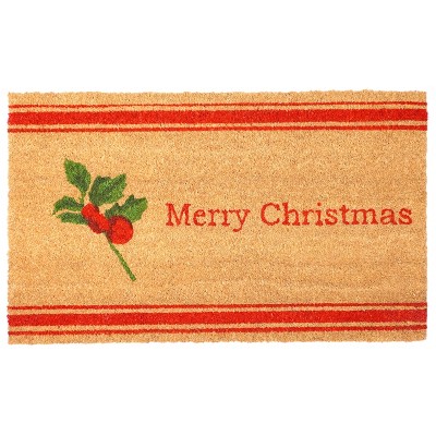 Calloway Mills Merry Chirstmas Holly Berry Doormat