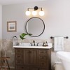 POWLIG Dimmable Vanity Light – Modern Bathroom Fixture with 5.9" Opal Glass Globes - 3 of 4