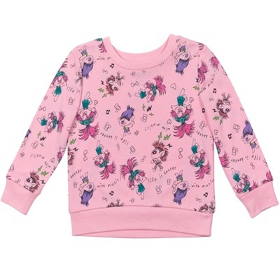 Dreamworks Trolls Poppy Toddler Girls Sweatshirt Pink 4t : Target