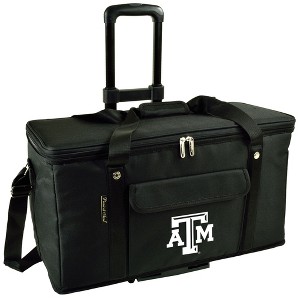 NCAA Texas A&M Aggies Folding Soft Sided  Rolling Cooler -64 Cans - 1 of 4