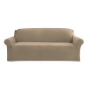 Sure Fit Hampstead Stretch Velvet Sofa Slipcover: Pet Friendly, 3-Seat Protector, Indoor Use - 3 of 4