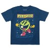 Seven Times Six Pac-Man T-Shirt Boy's Video Game Grid Short Sleeve Tee Retro Graphic Print Blue - 3 of 4