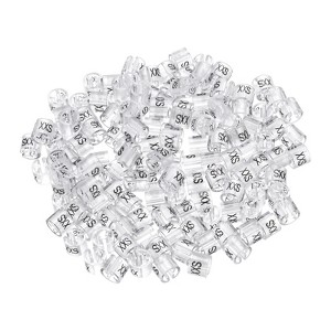 Unique Bargains Plastic Reusable Easy to Recognize Clothes Hanger Marker Color Coding 150 Pcs - 1 of 4