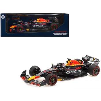 Red Bull Racing RB19 #1 "Oracle" Winner F1 "Bahrain GP" (2023) with Driver Limited Edition 1/18 Diecast Model Car by Minichamps