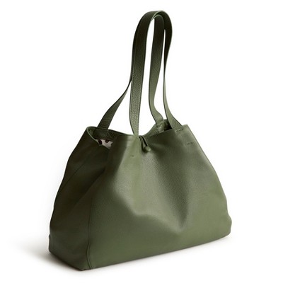 Vera Bradley Women's Leather Hathaway Tote Bag Bronze Green — фото 2