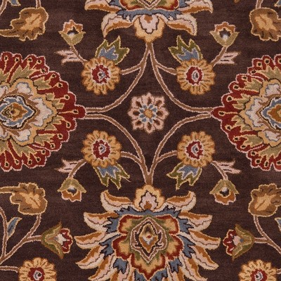 Eckville Dark Brown Tufted Wool 2' x 3' Area Rug