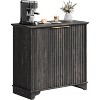 2 Door Coffee Bar Cabinet, Modern Farmhouse Sideboard Buffet Cabinet with Shelves - 3 of 4