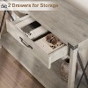 Farmhouse Console Table with 2 Drawers and Storage Shelf, Wood Sofa Table for Entryway, Living Room, Hallway, and Foyer - 4 of 4