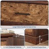 Farmhouse 6 Drawer Dresser, Rustic Wood Chest of Drawers with Metal Handles, Large TV Stand Storage Dressers for Living Room Nursery Bedroom - 4 of 4