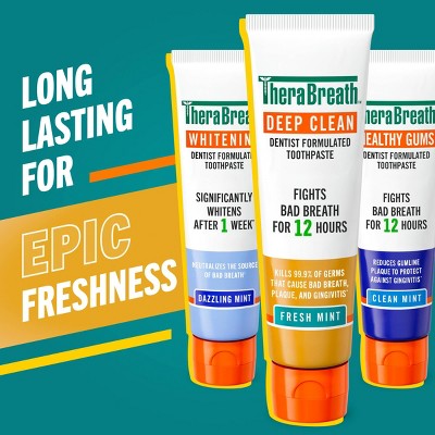 TheraBreath Deep Clean Toothpastes - 4oz/2pk
