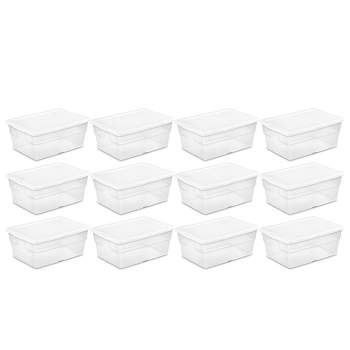 Citylife 6 Packs 17 QT Plastic Storage Bins with Lids Large Stackable  Storage Containers for Organizing Clear Storage Box for Garage, Closet,  Classroom, Kitchen 