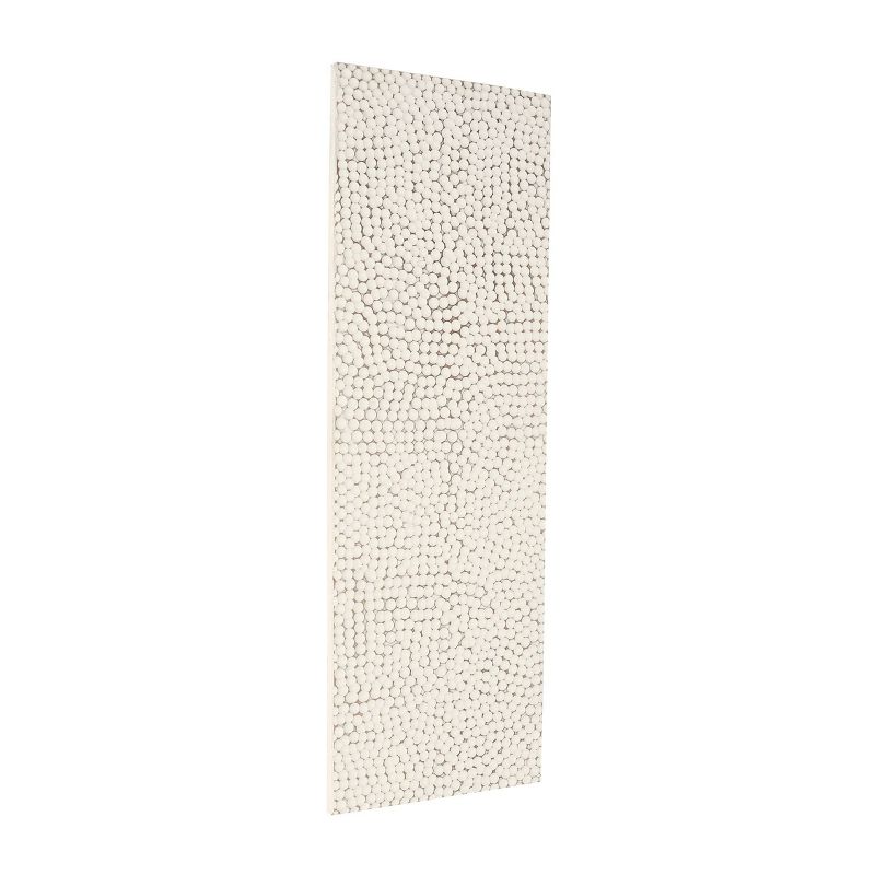 48&#34;x16&#34; Wooden Geometric Handmade Abstract Spotted Panel Wall Decor White - Olivia &#38; May, 5 of 8