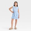 Girls' Sleeveless Chiffon Floral Ruffle Dress - Cat & Jack™ - 3 of 3